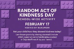 Random Act of Kindness Day Activity Hosted By Nukumori